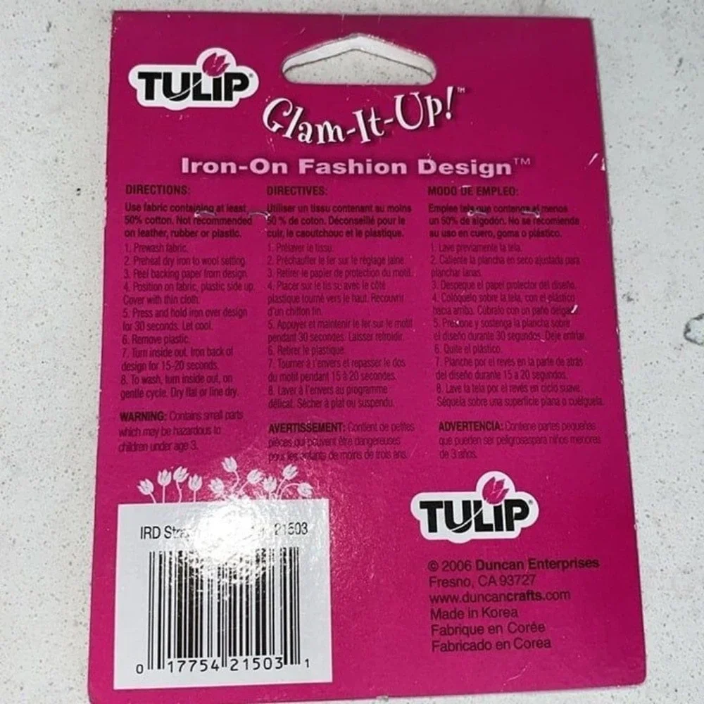 Tulip Glam-It-Up Iron-On Fashion Design